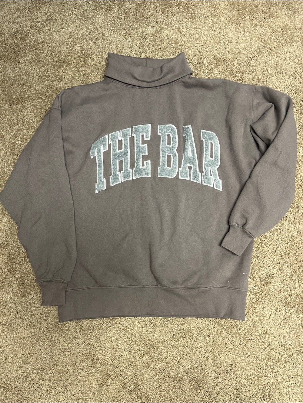 THE BAR cinder/gray Turtleneck Sweatshirt -  S